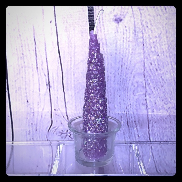 2 Beeswax Rolled Glitter Candles Prayer Ritual - Picture 3 of 9